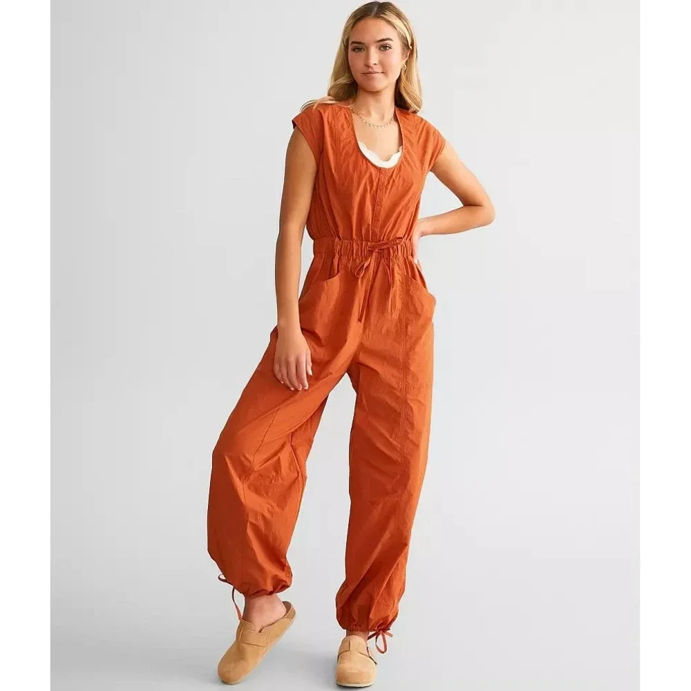 FP Movement‎ Fly by Night Jumpsuit Red Earth Jumpsuit & Rompers One Piece SMALL